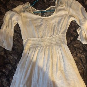 White see through dress